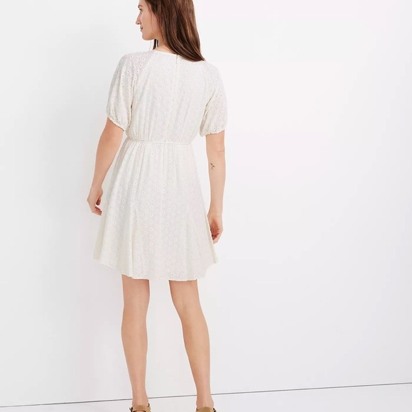 NWT Madewell | Eyelet Tassel-Tie Mini Dress - Picture 4 of 8